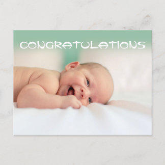 Herzlichen Glückwunsch NewGeboren Baby Postkarte
