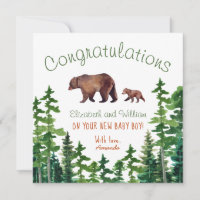 Herzlichen Glückwunsch Niedlich Mama und Baby Bear