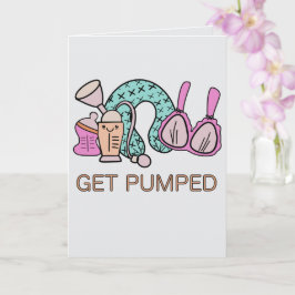 Herzlichen Glückwunsch Niedliche Babydusche pumpen Karte