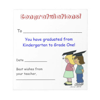 Herzlichen Glückwunsch! Notizblock