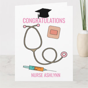 Herzlichen Glückwunsch Nurse 2025 Graduate Karte