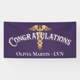 Herzlichen Glückwunsch Nurse LVN RN Medical Abschl Banner