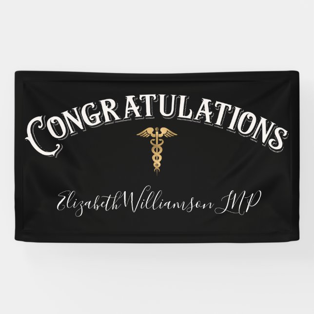 Herzlichen Glückwunsch Nurse Practioner Medical El Banner (Horizontal)