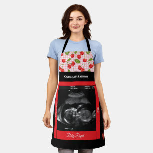 Herzlichen Glückwunsch Oma, Sonogram Baby kommt ba Schürze