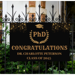 Herzlichen Glückwunsch PhD Graduate Banner