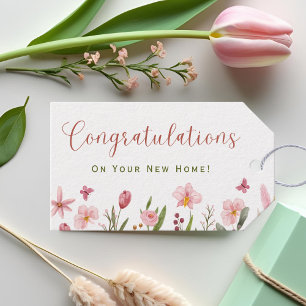 Herzlichen Glückwunsch Realtor Personalisiert Pink Geschenkanhänger