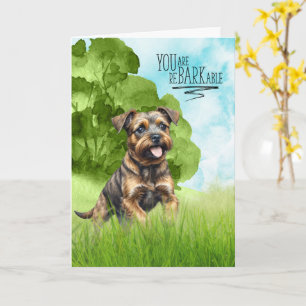 Herzlichen Glückwunsch reBARKable Border Terrier H Karte