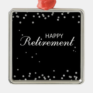 Herzlichen Glückwunsch Schwarz zu Silver Spark Ornament Aus Metall