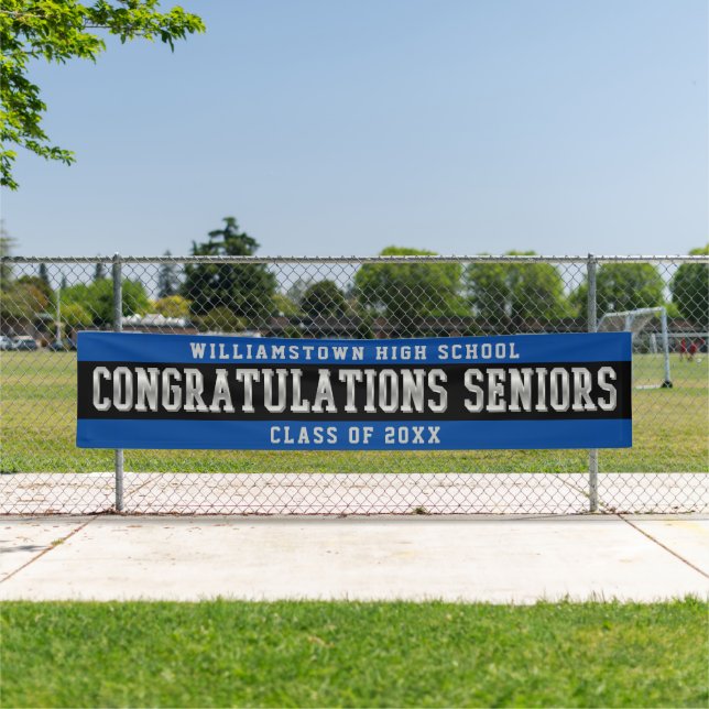 Herzlichen Glückwunsch Seniors Blue | Schwarz | Si Banner (Insitu)
