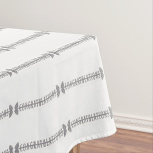 Herzlichen Glückwunsch Silberne Hochzeit Brautpart Tischdecke