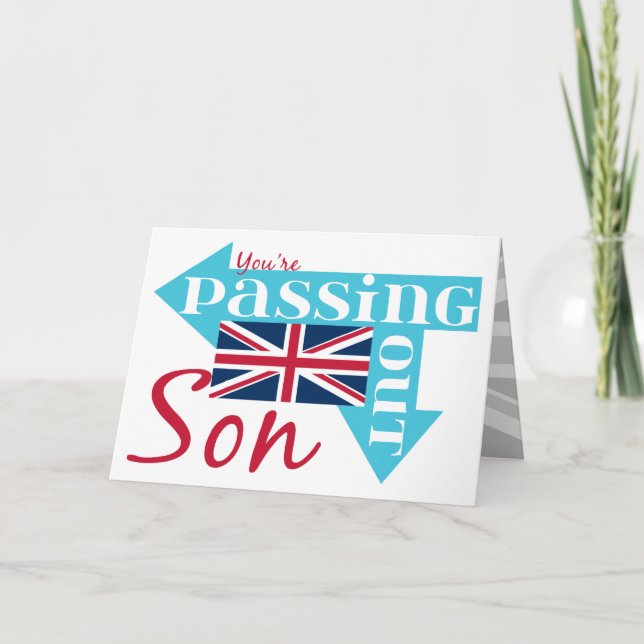 Herzlichen Glückwunsch Son Passing Out British Mil Karte (Vorderseite)
