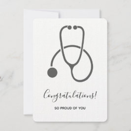 Herzlichen Glückwunsch Stilvolle Graue Steth Grad Einladung