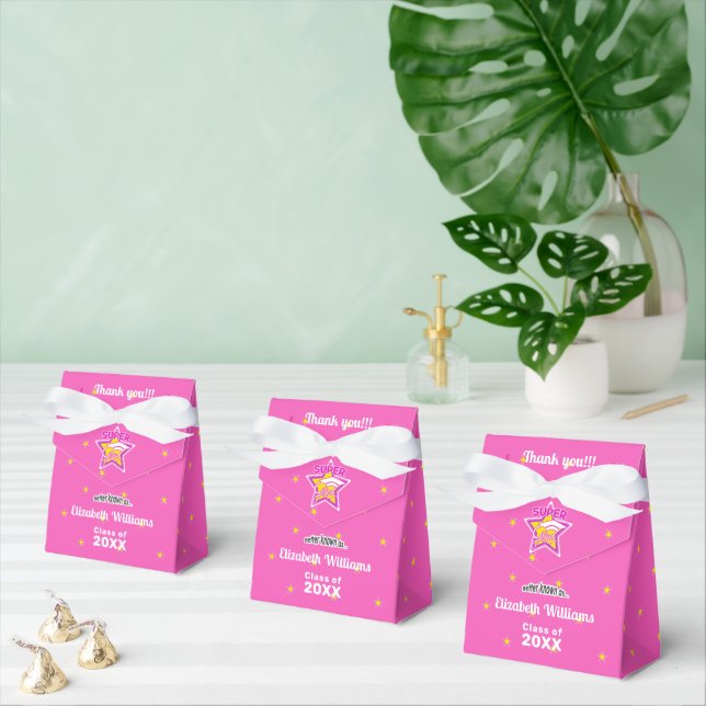 Herzlichen Glückwunsch Super Grad Pink bearbeitbar Geschenkschachtel (Zahlreiche)