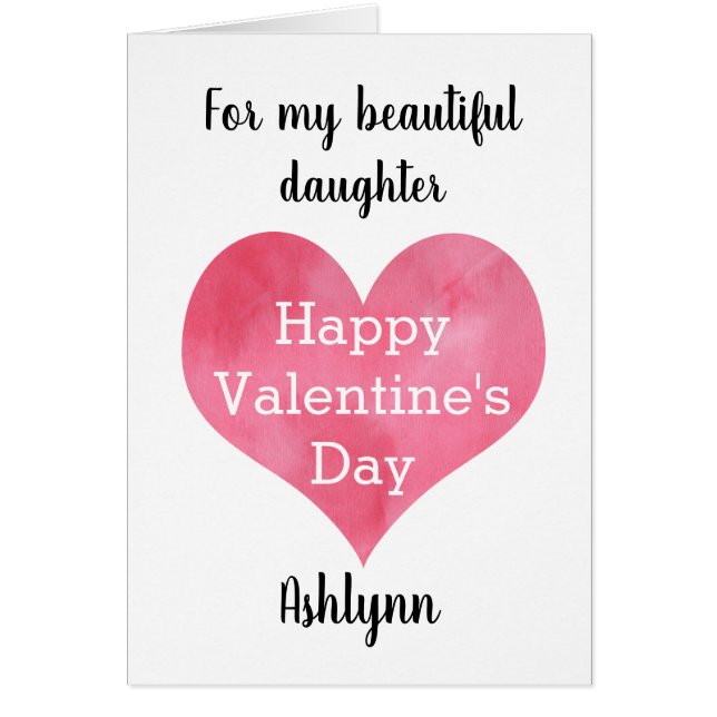 Herzlichen Glückwunsch Valentinstag Tochter (Vorne)