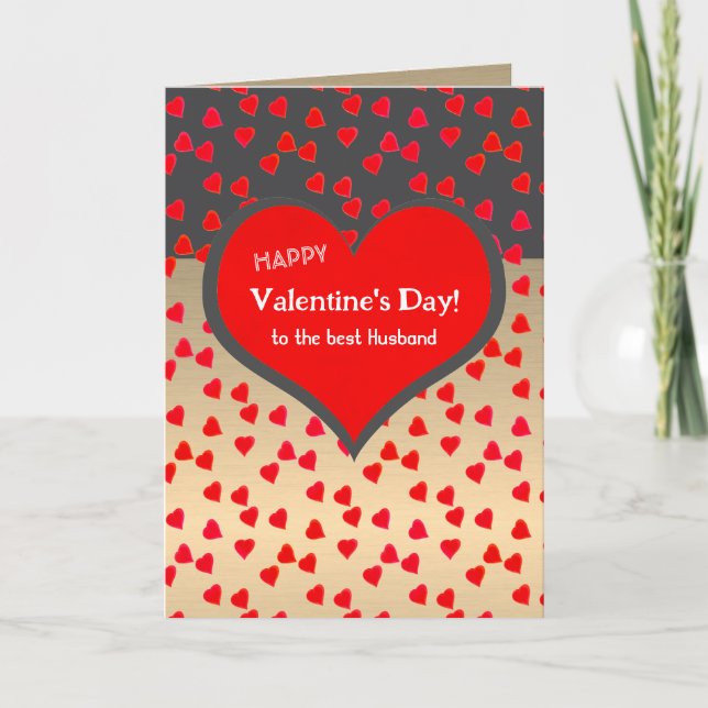 Herzlichen Glückwunsch Valentinstag zu den besten  Karte (Vorderseite)