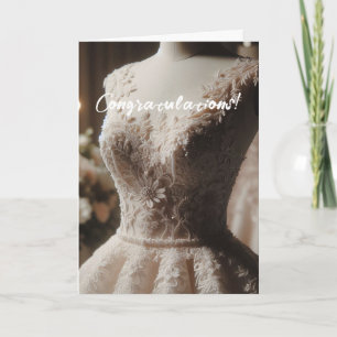 Herzlichen Glückwunsch White Brautparty Card Karte