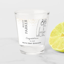 Herzlichen Glückwunsch White Coat Zeremonie Doktor Schnapsglas