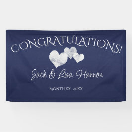 Herzlichen Glückwunsch White Hearts zur Hochzeit d Banner
