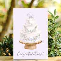 Herzlichen Glückwunsch Wildblume Wedding Cake