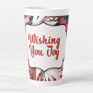 Herzlichen Glückwunsch - Winter Floral Glückwunsch Milchtasse