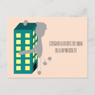 Herzlichen Glückwunsch zu Deiner neuen Wohnung - N Postkarte