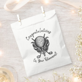 Herzlichen Glückwunsch zu den Rentirement Golf Bal Geschenktütchen