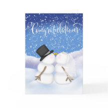 Herzlichen Glückwunsch zu einer Winterhochzeit