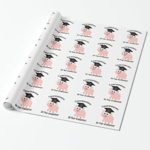 Herzlichen Glückwunsch zu Ihrem Abschluss! Schwei Geschenkpapier