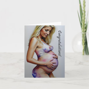 Herzlichen Glückwunsch zu Ihrem Bump! Karte
