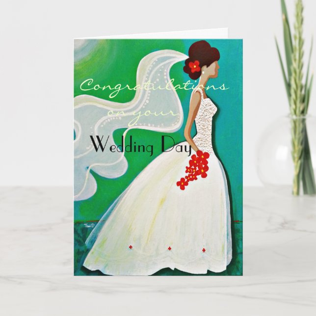 Herzlichen Glückwunsch zu Ihrem "Hochzeitstag" Karte (Vorderseite)