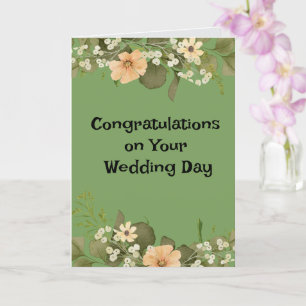 Herzlichen Glückwunsch zu Ihrem Hochzeitstag Karte
