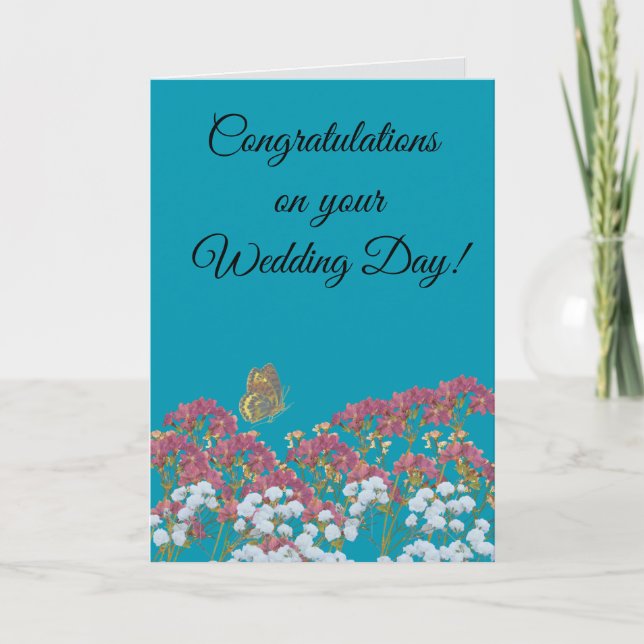 Herzlichen Glückwunsch zu Ihrem Hochzeitstag Karte (Vorderseite)