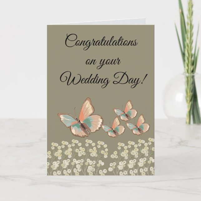 Herzlichen Glückwunsch zu Ihrem Hochzeitstag Karte (Vorderseite)