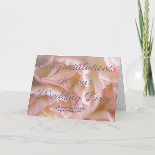 Herzlichen Glückwunsch zu Ihrem Hochzeitstag Karte (Vorderseite)