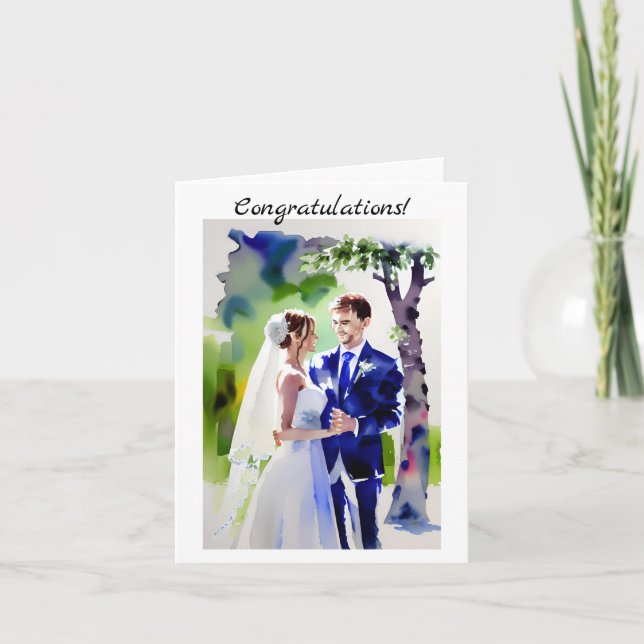 Herzlichen Glückwunsch zu Ihrem Hochzeitstag Karte (Vorderseite)