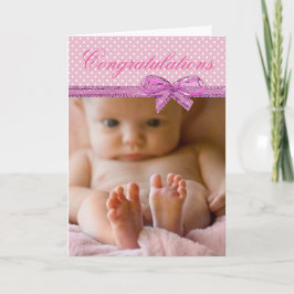 Herzlichen Glückwunsch zu Ihrem neuen Baby Girl Karte