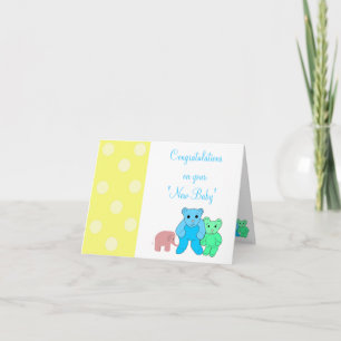 Herzlichen Glückwunsch zu Ihrem neuen Baby Karte