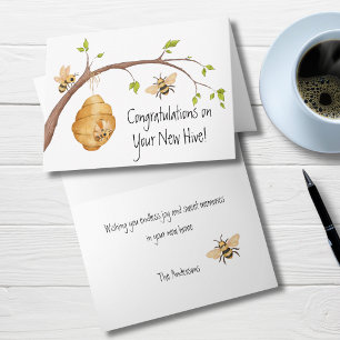 Herzlichen Glückwunsch zu Ihrem neuen Bienenstock Karte