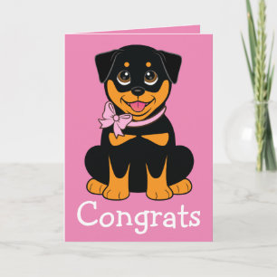 Herzlichen Glückwunsch zu Ihrem neuen Rotweiller Karte