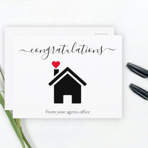 Herzlichen Glückwunsch zu Ihrem neuen Zuhause Postkarte