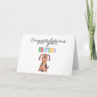 Herzlichen Glückwunsch zu Ihrer Adoption Karte