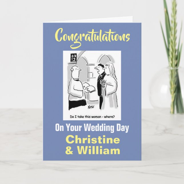 Herzlichen Glückwunsch zu Ihrer Hochzeit Karte (Vorderseite)