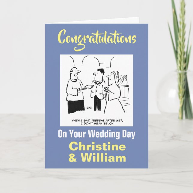 Herzlichen Glückwunsch zu Ihrer Hochzeit Karte (Vorderseite)