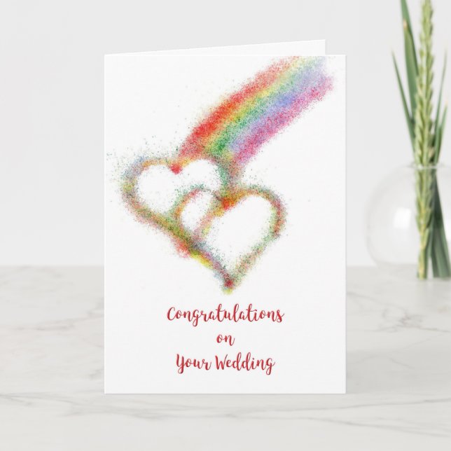 Herzlichen Glückwunsch zu Ihrer Hochzeit Lesben od Karte (Vorderseite)