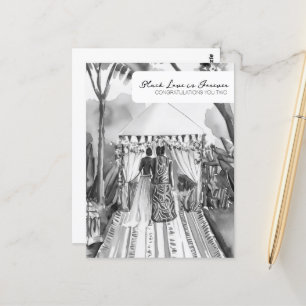 Herzlichen Glückwunsch zu Ihrer Hochzeit Postkarte