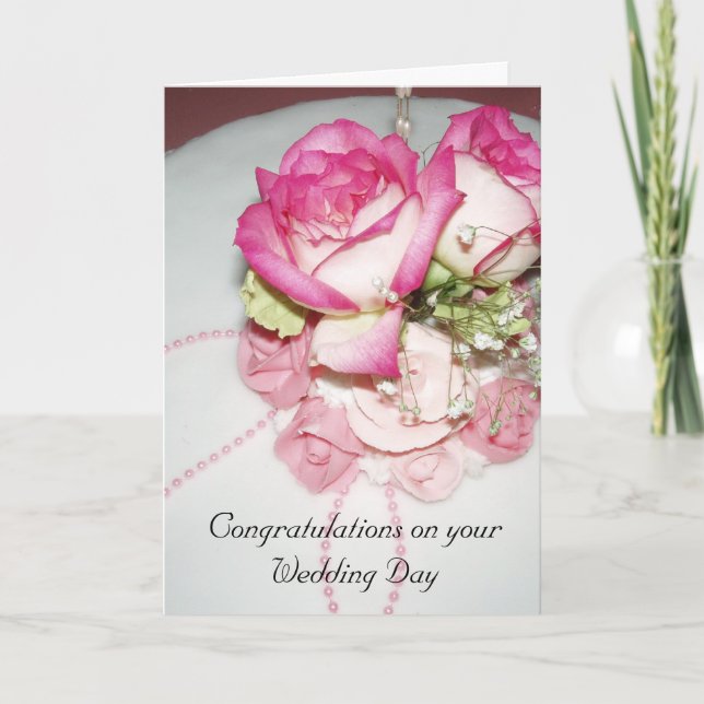 Herzlichen Glückwunsch zu Ihrer Hochzeitskarte Karte (Vorderseite)