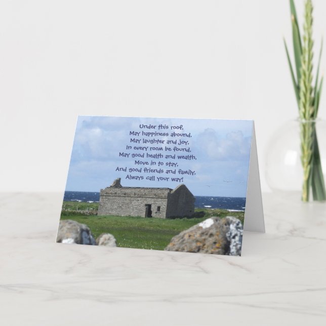 Herzlichen Glückwunsch zu Ihrer neuen Zuhause Card Karte (Vorderseite)