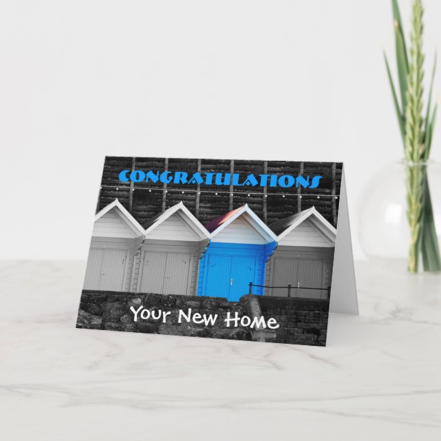 Herzlichen Glückwunsch zu Ihrer neuen Zuhause Card Karte (Vorderseite)