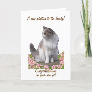 Herzlichen Glückwunsch zu New pet cards, Customize Karte