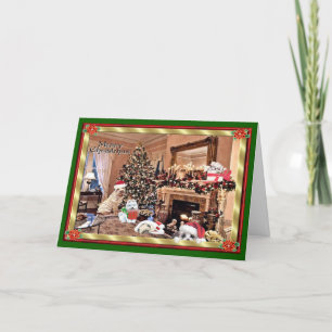Herzlichen Glückwunsch zu Weihnachten! Feiertagskarte